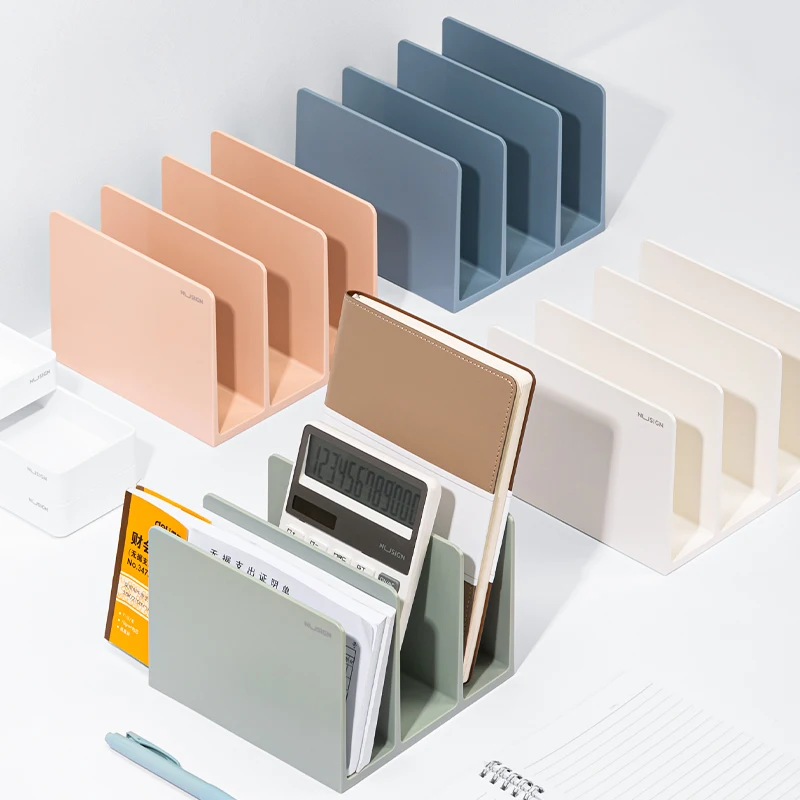 New Pure Color Desktop File tray Fashion Book Stand ABS Resin Documents