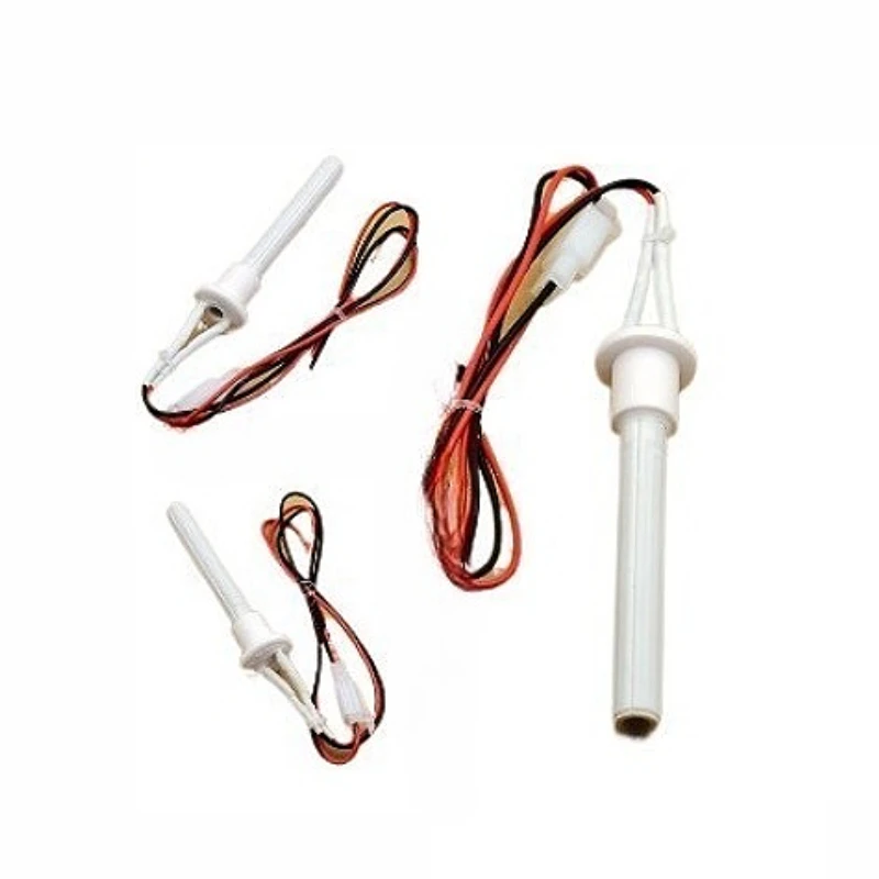 1개 110V 300W 세라믹 점화기 11.5x110mm 펠릿 스토브용 세라믹 히팅 튜브 스파크 플러그 블록/스루 화이트