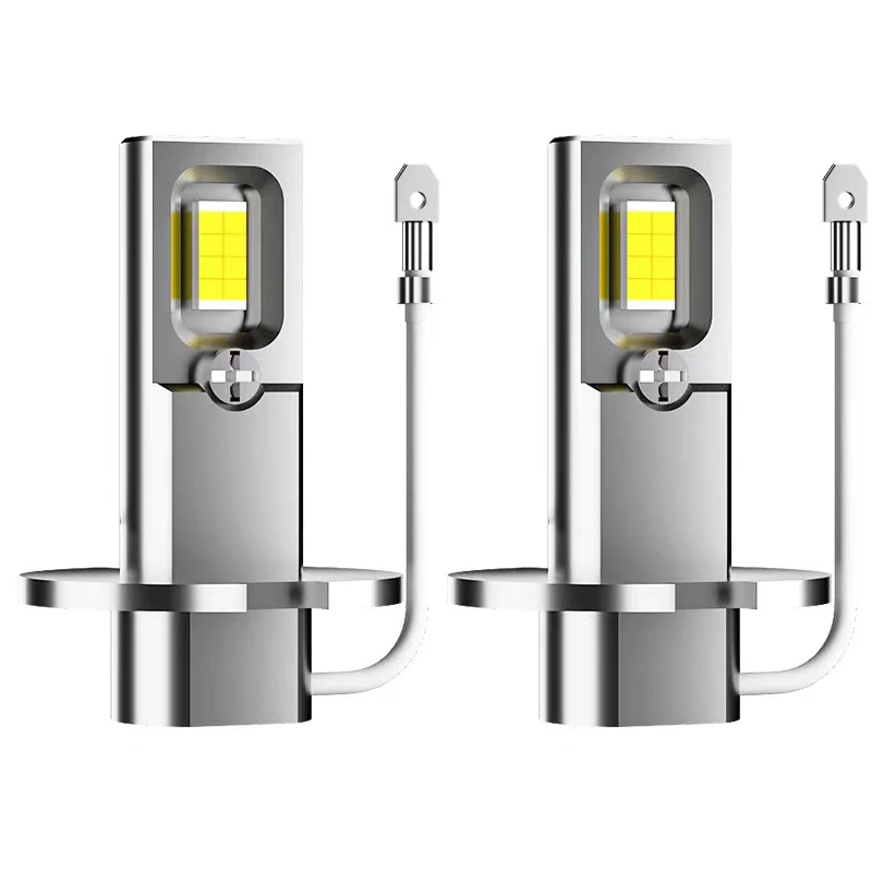 2Pcs 1:1 Car LED H3 H1 H7 Headlight Bulb 60W 20000Lm White 6500K Mini For Auto Super Bright Fog Lights Fanless Wireless 12V 24V for led headlights led car headlights
