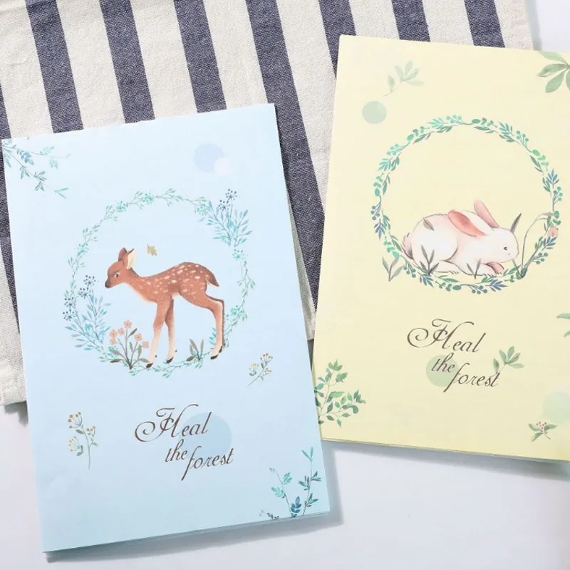 

5Set Wholesale A4 letter Envelope forest Cure big Cat deer cartoon fox Penguin DIY Invitation 185x95mm