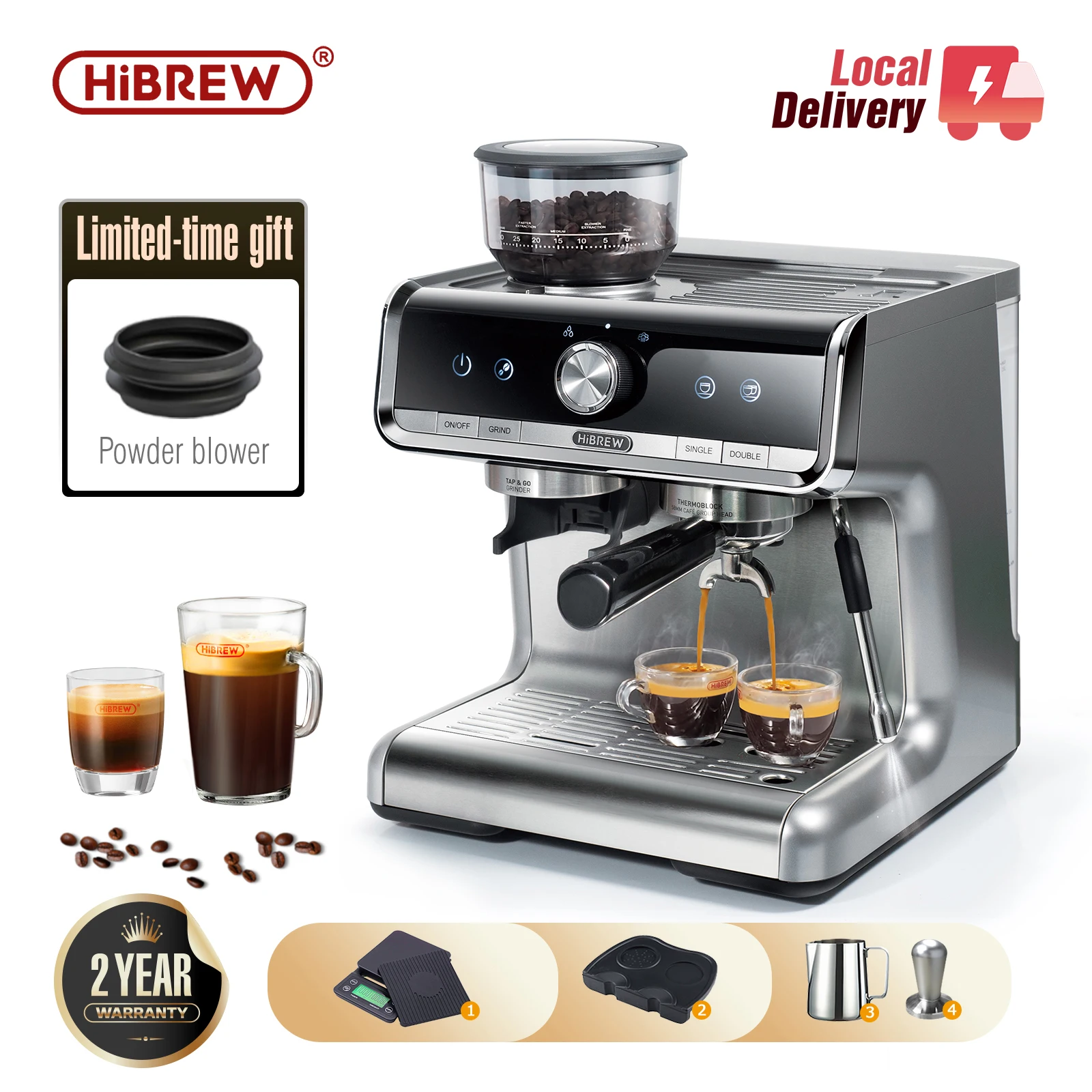 HiBREW Barista Pro Espresso Machine 1