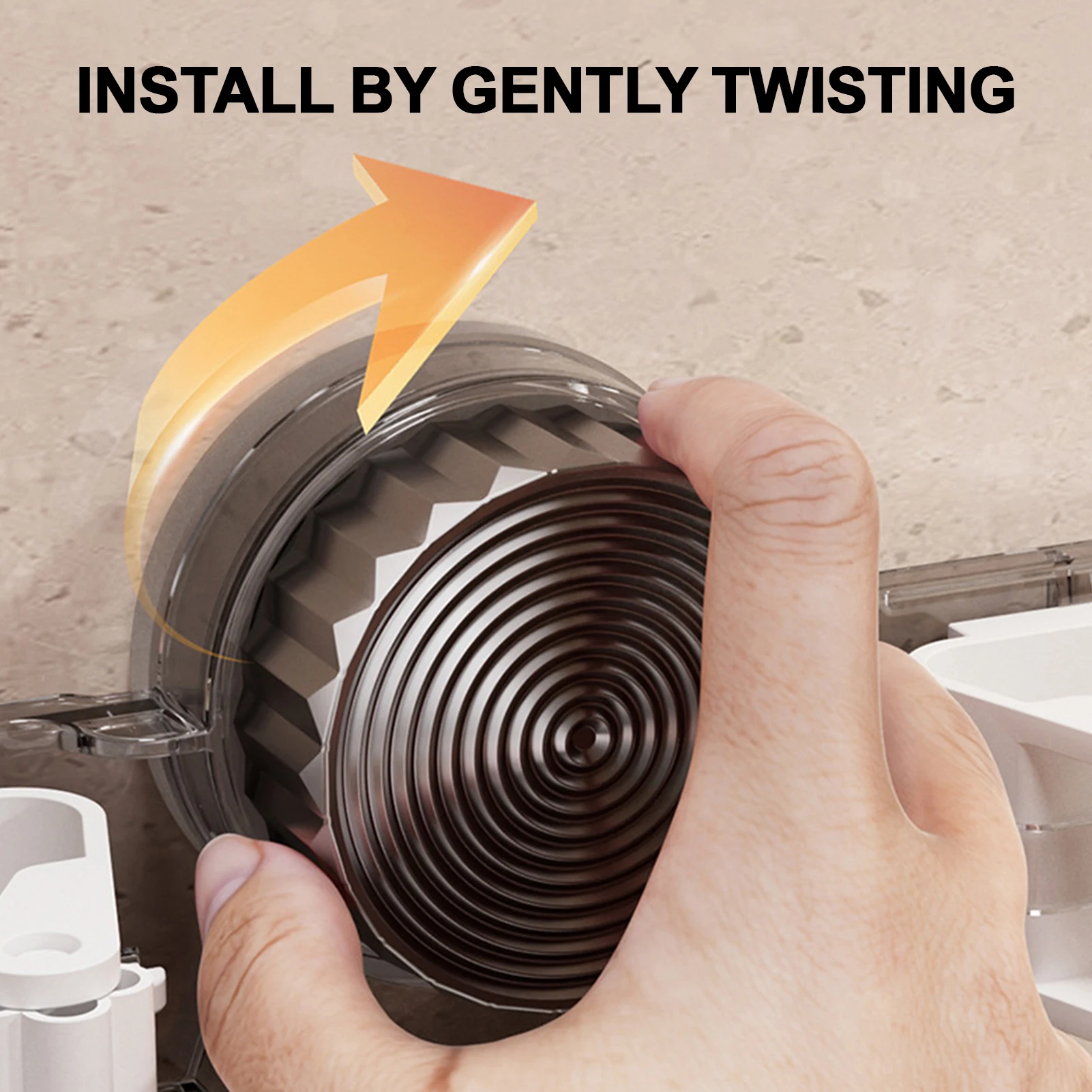 Wall Mounted Storage Rack Bathroom Kitchen Broom Mop Storage Hook Non Perforated Mop Clip Household Suction Cup Organizer Holder