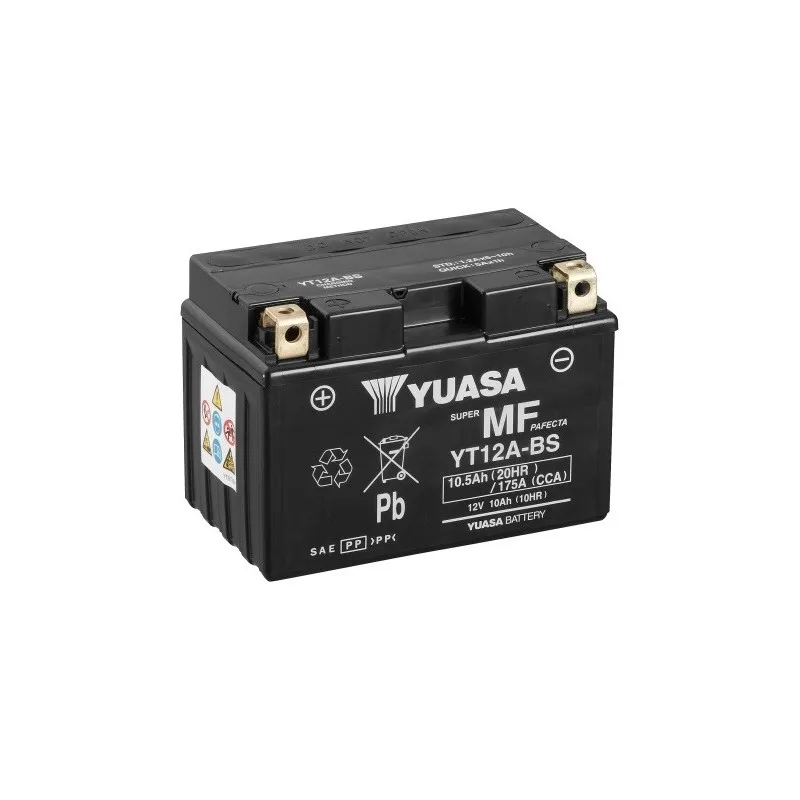 Yuasa Yt12A-Bs Batteria Esente Da Manutenzione