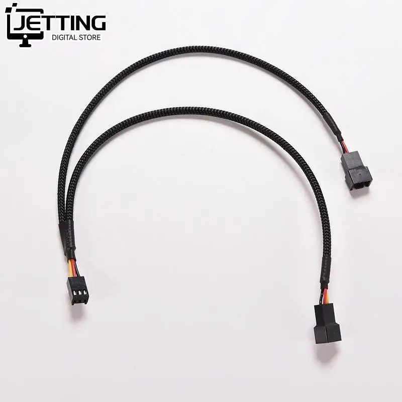 3Pin Female Y-Splitter to Dual 2Pin Male Mainboard Power Cable Adapter PC Computer Case Fan Connect Wire Splitter Convert 1PC