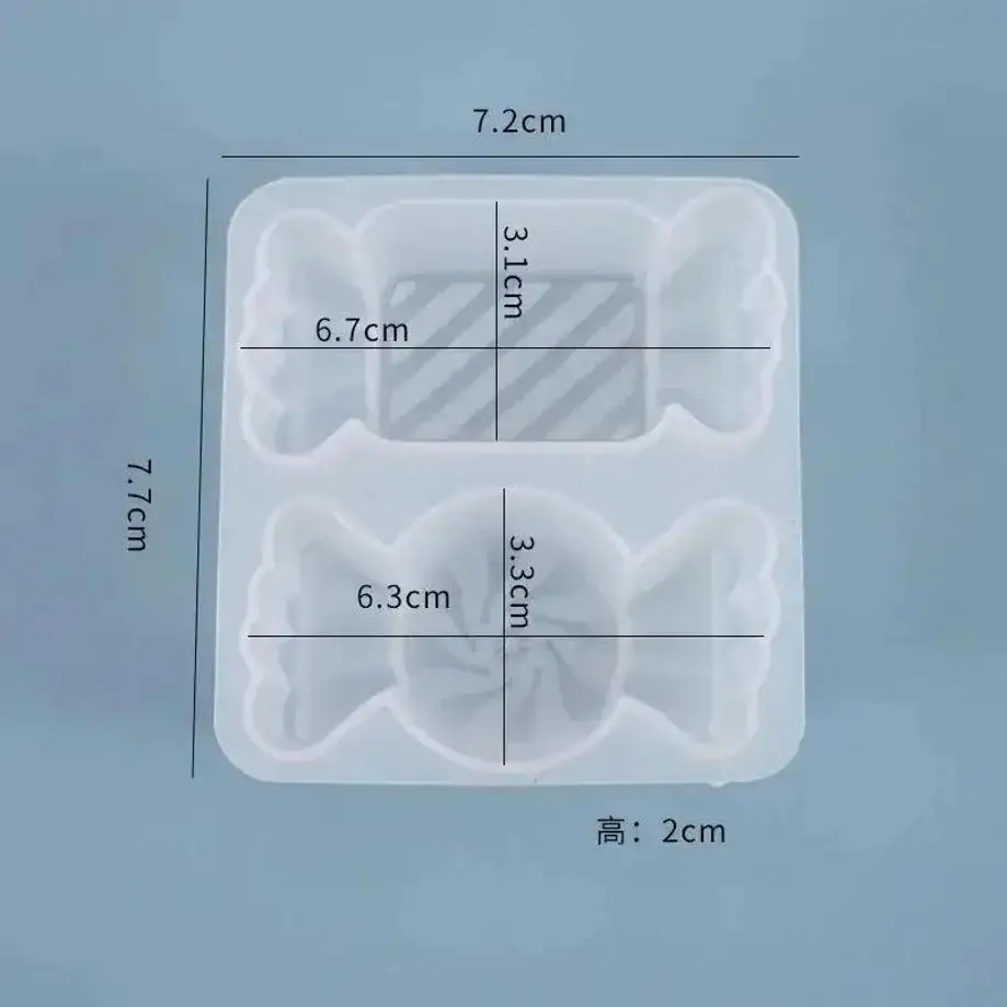 1Pcs Sugar Candy Shaped Silicone Resin Molds UV Resin Molds DIY Handcraft Jewelry Accessories Jewelry Moulds Resin Silicone Mold