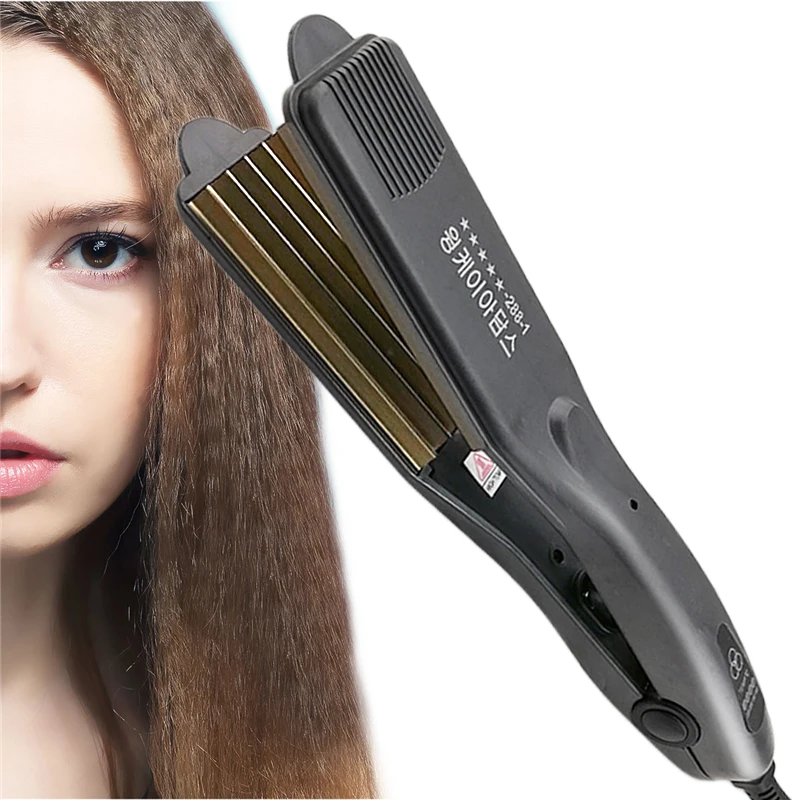 Professional Corrugated Hair Curler Flat Iron Curling Iron Fluffy Small Crimper Corn Plate Corn Perm Splint Hair Styling Tools