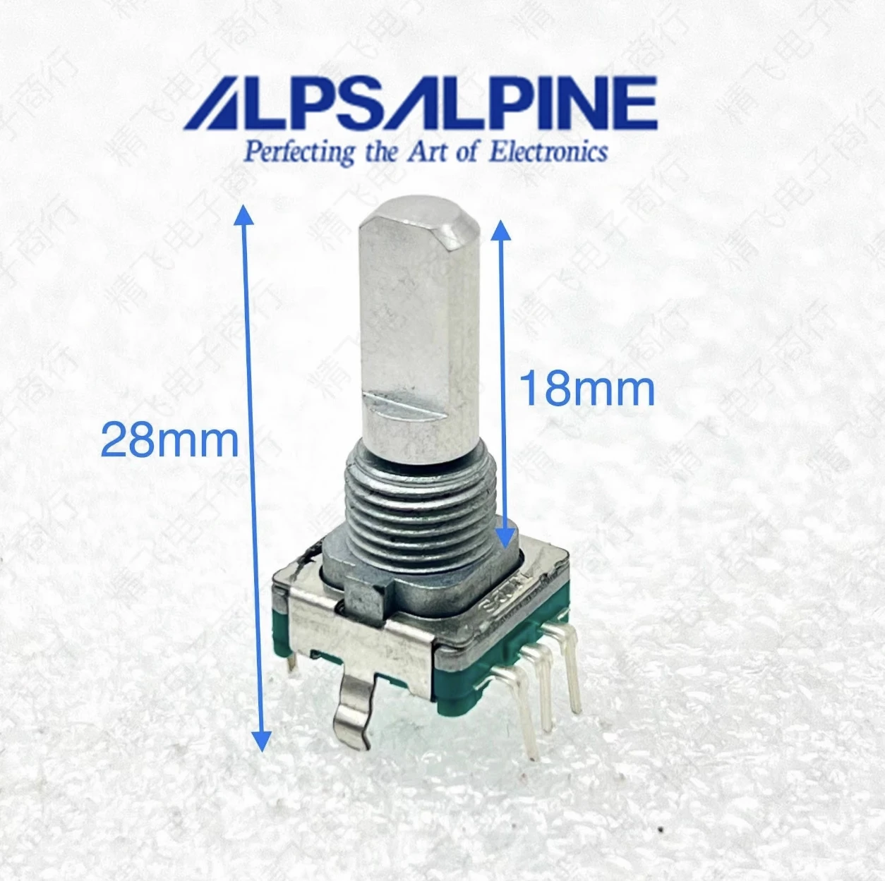 1 PCS ALPS EC11 Encoder with Switch 30 Positioning 5 Feet 360 &deg; Rotation Stroke 0.5MM Shaft Length 18MM