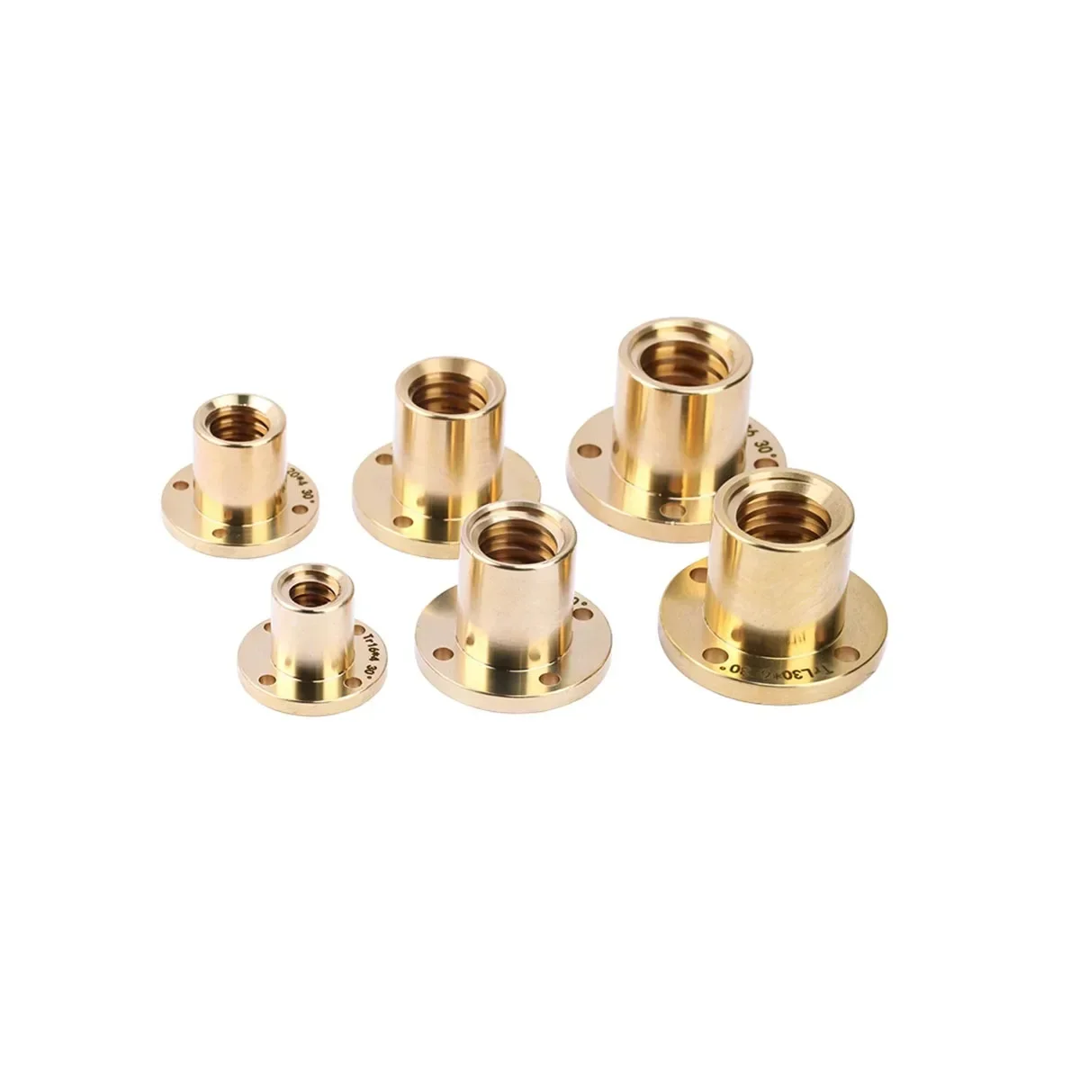 All Copper Round Flange t Trapezoidal Screw Nut Positive Thread Reverse Thread Tr8 Tr10 Tr12 Tr14 Tr16 Tr18 Tr20 square hook screw sleeve flange bearings welded nut