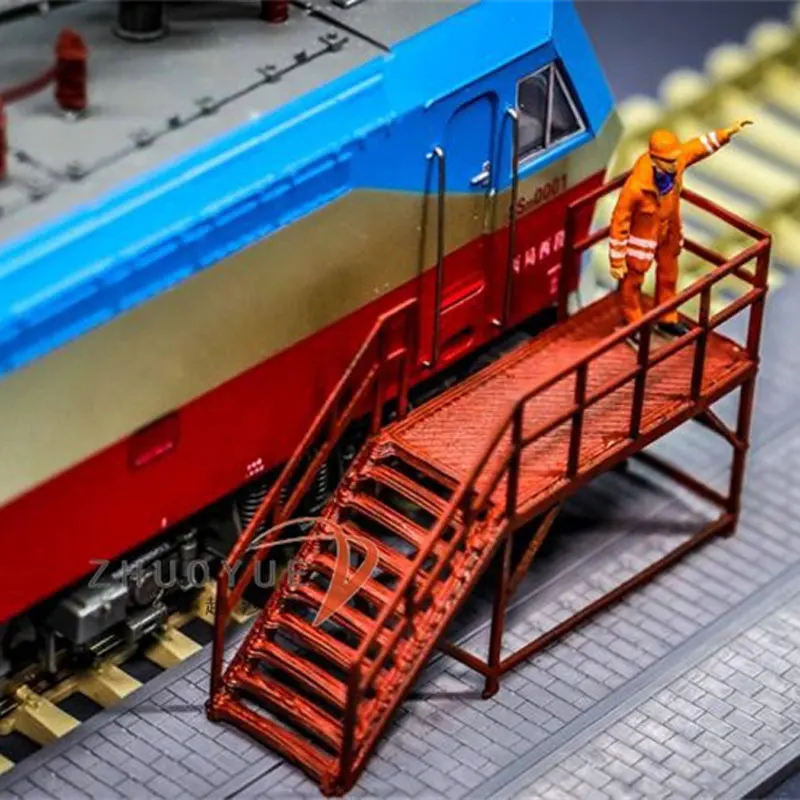 1/87 HO Scale Train Boarding Ladder Model Train Scene Model DIY Sand Table Scene layout Train Model Accessories Hobby Toy - Image 2