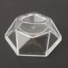 Acrylic Transparent Ball Base Hexagon Shape Stone Support Display Stand Figurine Holder Desktop Ornaments 6