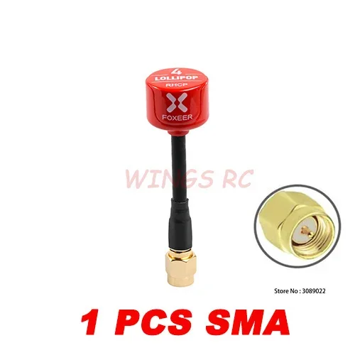 1pcs Red SMA V4