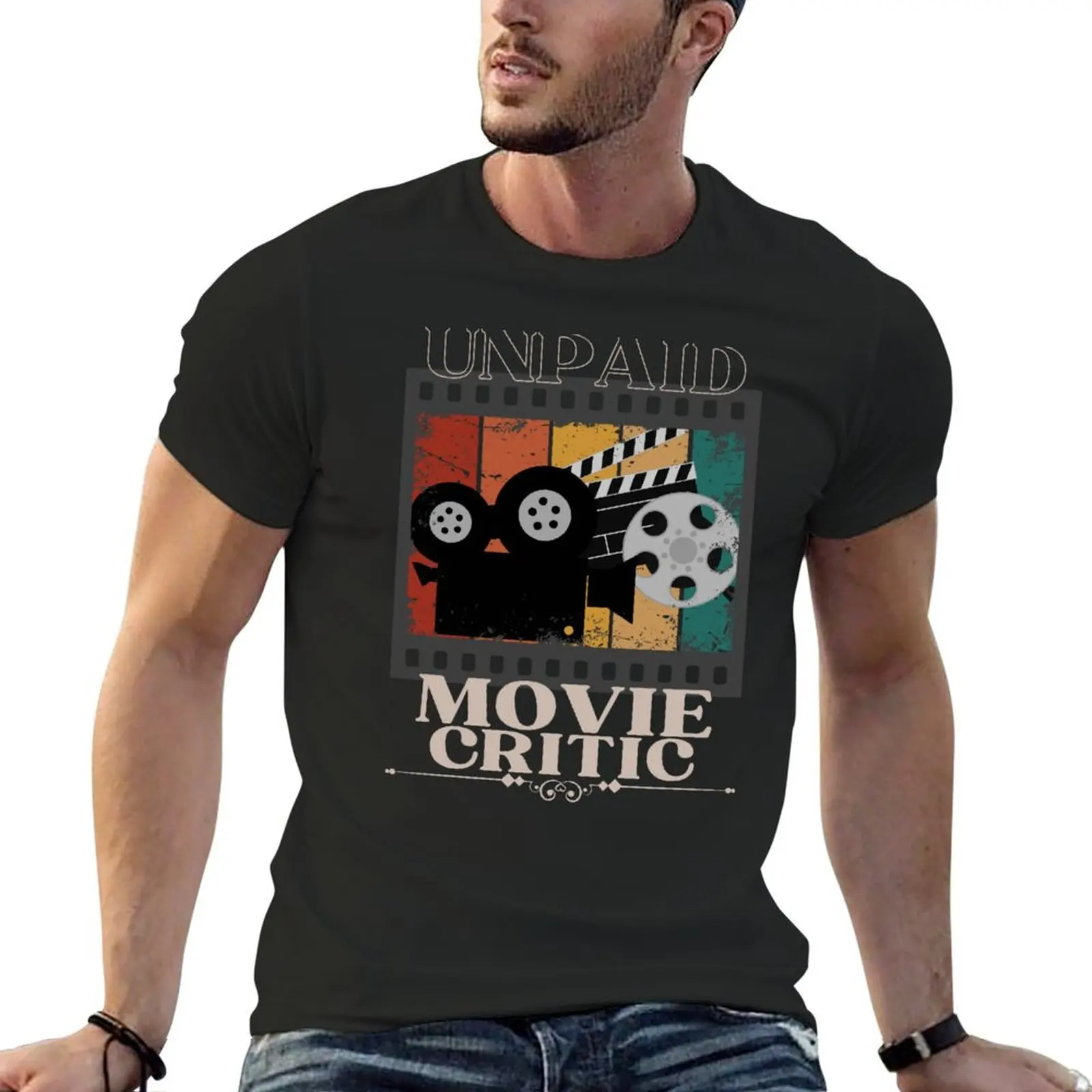

Unpaid Movie Critic T-Shirt graphic t shirt vintage quick drying sublime graphic tee shirt mens funny t shirts