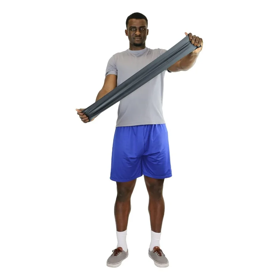 Low Powder Exercise Band, 50 yard roll, Black: X-Heavy