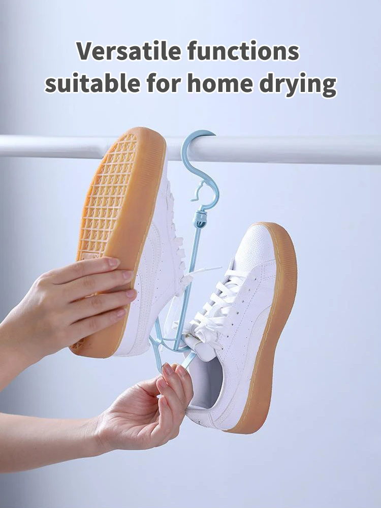 1PC Hanging Shoe Hook Balcony Drying Shoe Rack Dormitory Balcony Hanging Shoe Rack Plastic Storage Rack