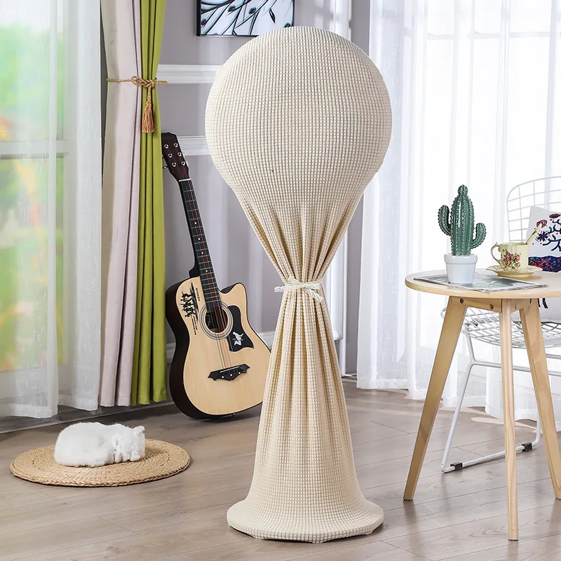 Solid Color Stretch Fan Dust Cover Full Coverage Protector Water-resistant Tower Electric Fan Covers Universal Storage Cover