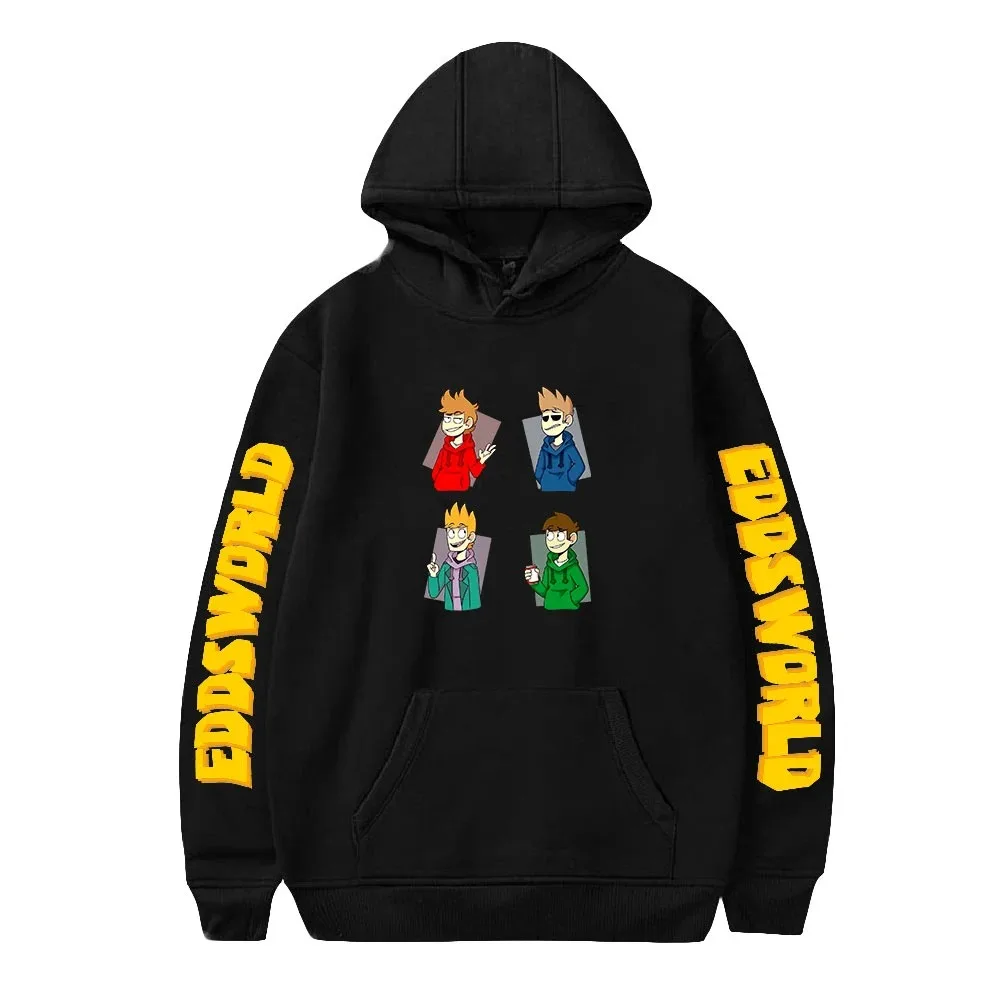Eddsworld cartoon hoodies fashion oversized sweater men women kids hooded sweet pullover streetwear sweater harajuku 2024