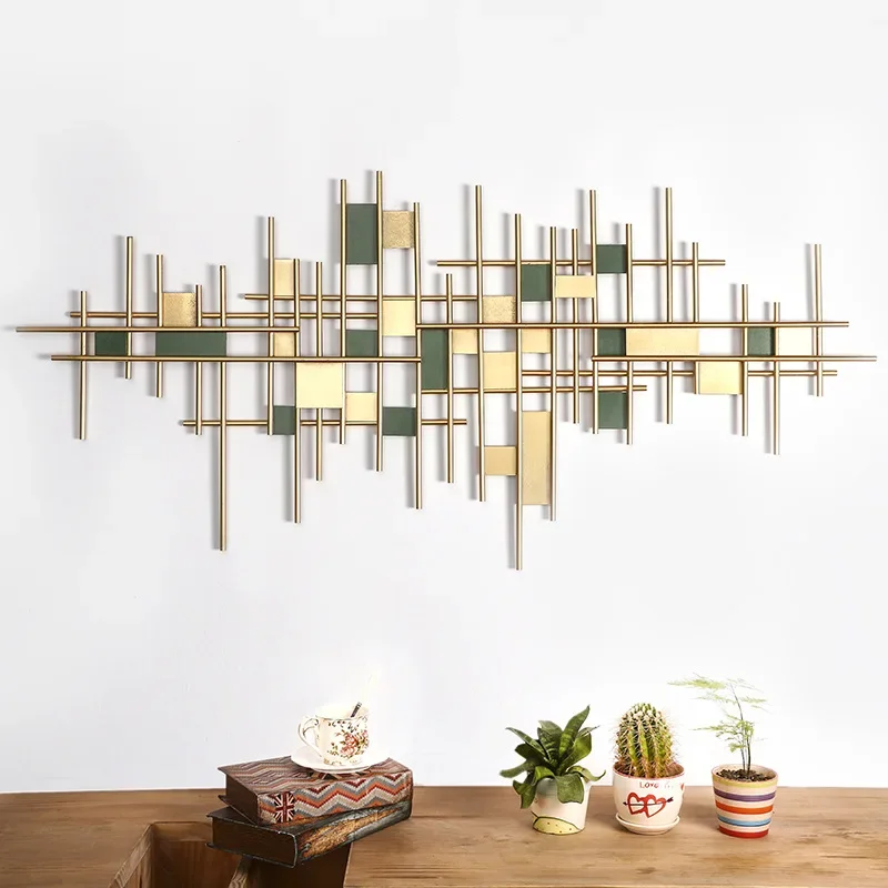 

Room Metal Wall Decoration Sofa Background Wall Decoration Pendant Modern Restaurant Wrought Iron Wall Hanging