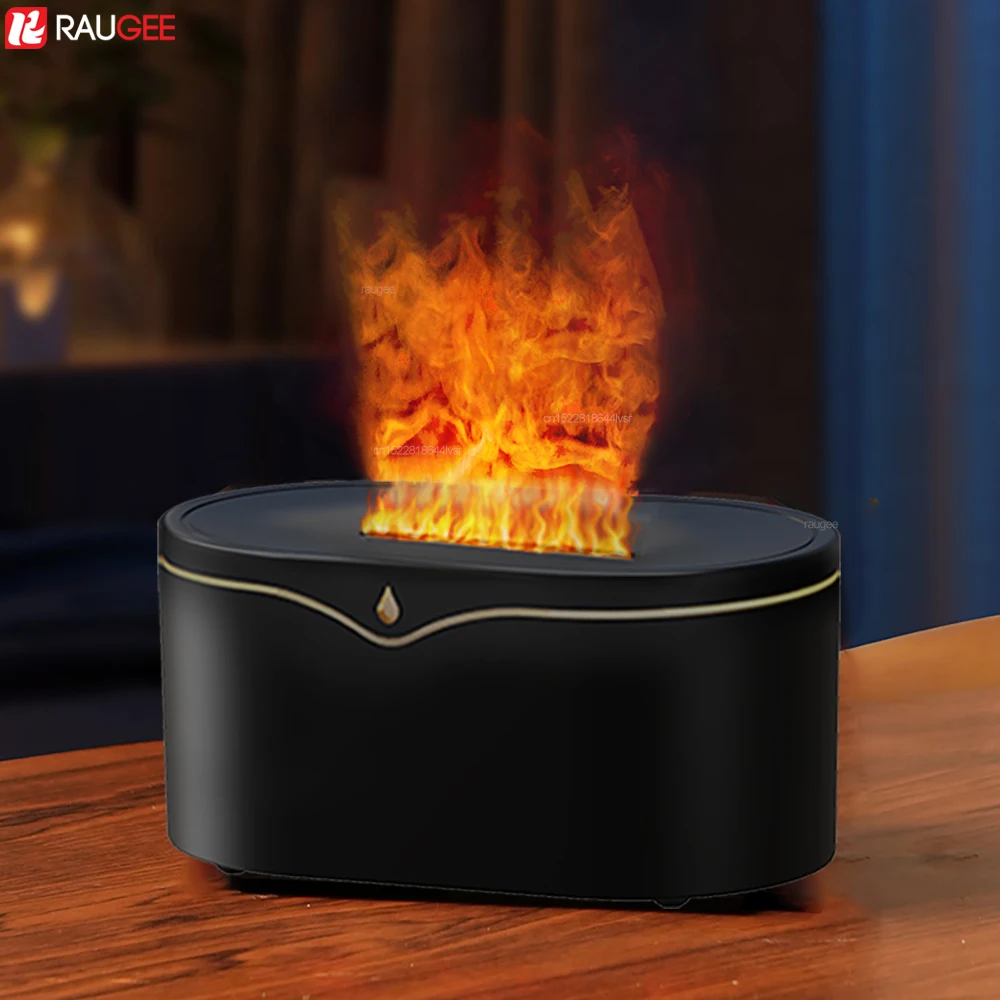 Flame Humidifier Fragrance Diffuser Fire Air Humidifier Aromatherapy Essential Oil Diffuser for Home Room Flame Aroma Diffuser 1