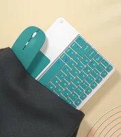 Spanish/English Bluetooth Keyboard 10 inch for iPad Air Pro Wireless Rechargeable Keyboard for Phone Tablet Laptop Universal - Image 6