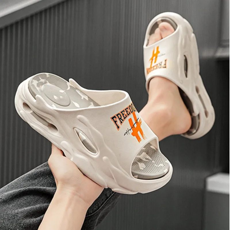S2024 New Hot Extra-thick Soled Men Slippers Fashion Summer Shoes Outdoor Sandals Beach Slides EVA Soft Indoor Slippers For Wome