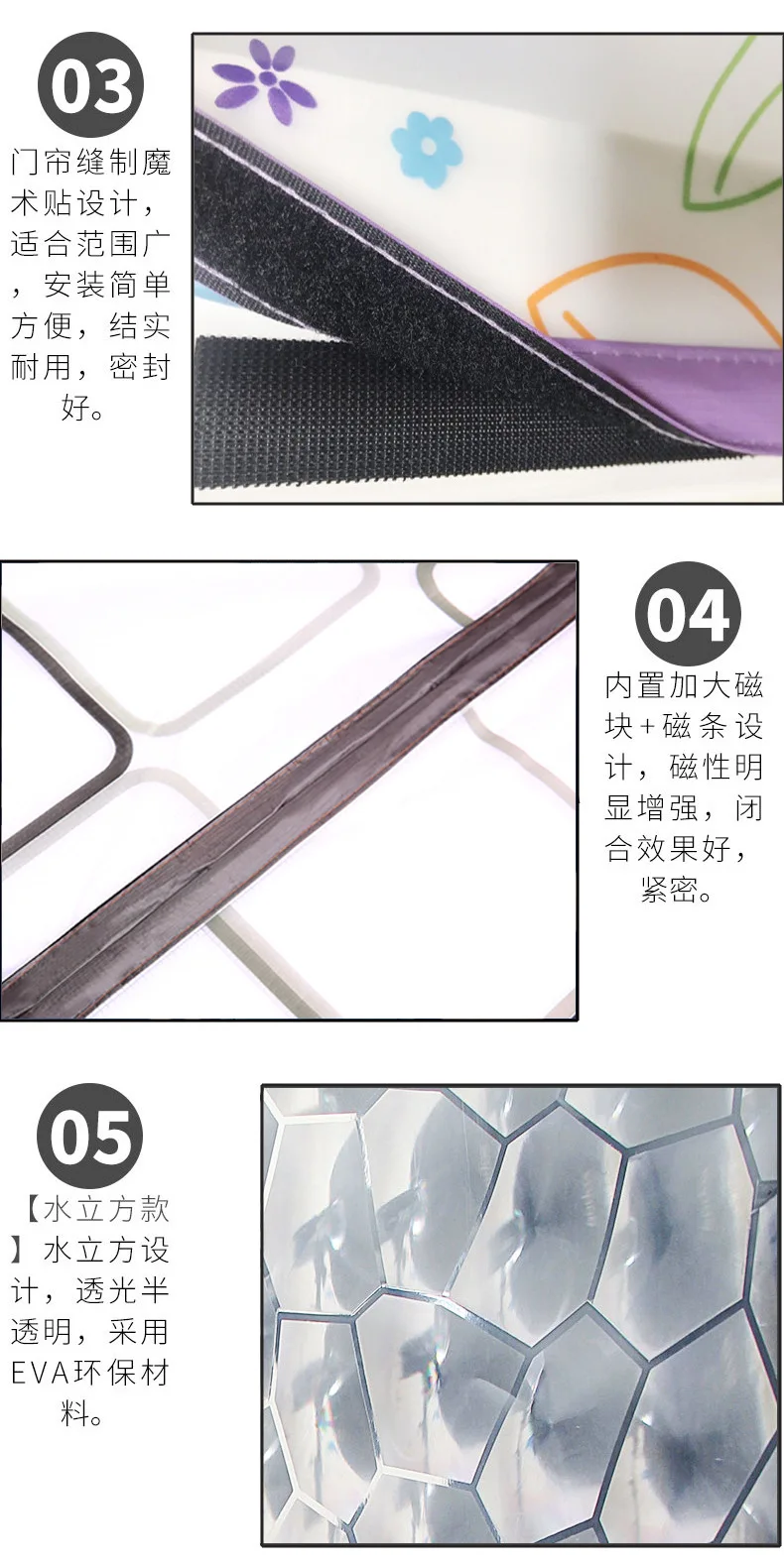 Description Picture 6 of itemAir-conditioning Magnetic Door Curtain Summer Winter Windproof Heat-insulating Mosquito-proof Bedroom Kitchen Partition Curtain