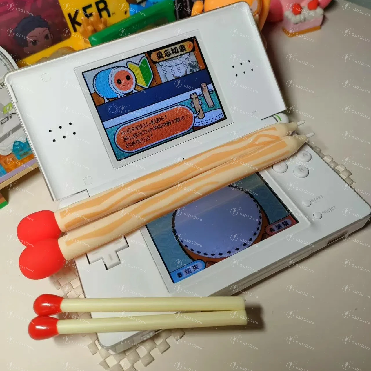 4Pcs For Nintendo NDSL Dual-screen Handheld Resistive Screen Stylus Matchstick-shaped Stylus Supports Taiko no Tatsujin Sticks