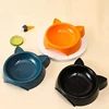 ​​Candy Color Cat-Ear Bowl with Smooth Edge - Chin-Friendly Large Capacity Pet Dish for Cats & Small Dogs, Food & Water Feeder