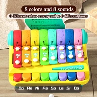 Montessori Educational Children's Xylophone Musical Instruments Toys Parish 8-Tone Piano Baby Percussion Game For 0-3 Years Old 2