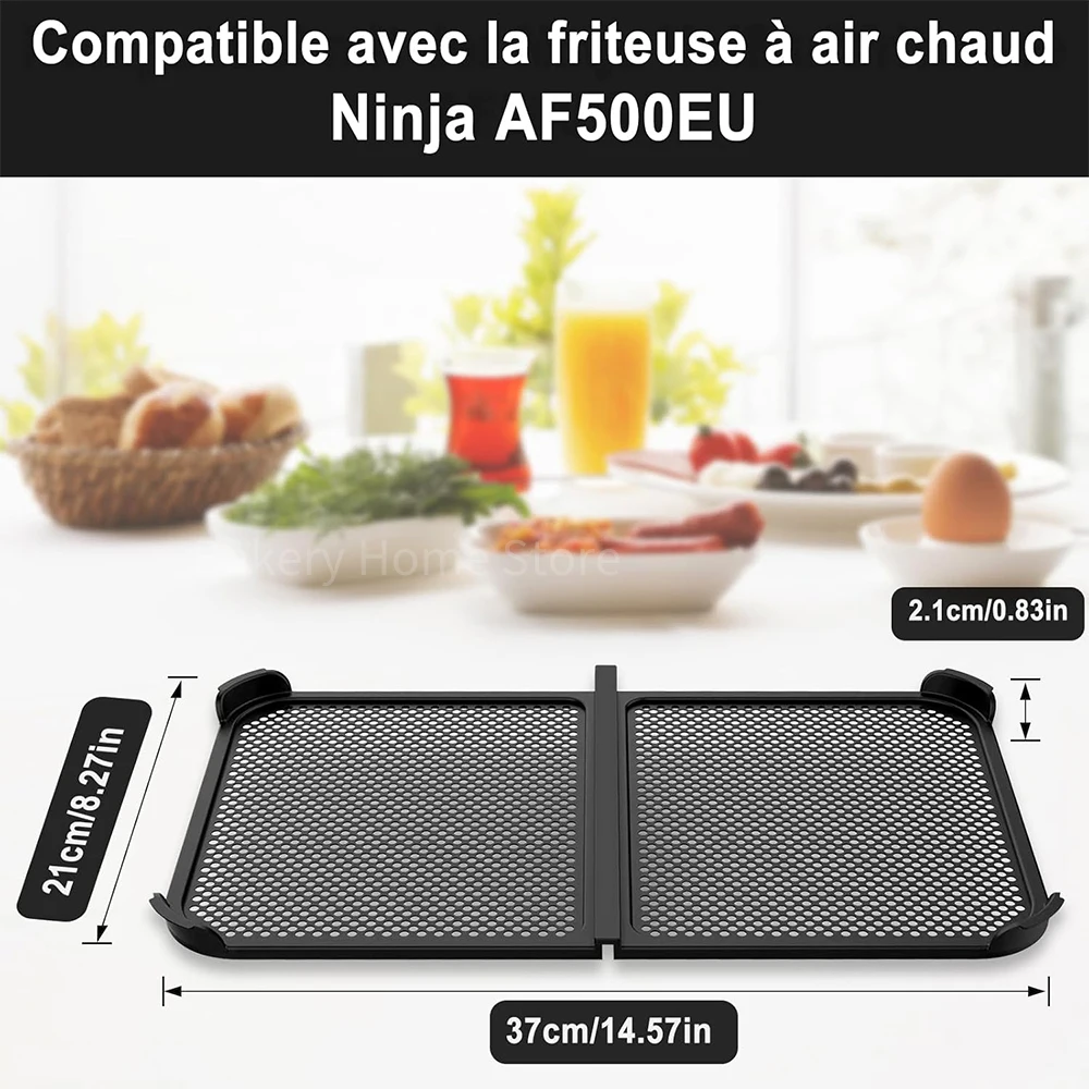 Foldable Air Fryer Splash Guard Ninja AF500EU Reusable Silicone Anti Splash Ninja Foodi 10.4L Air Fryer Accessories