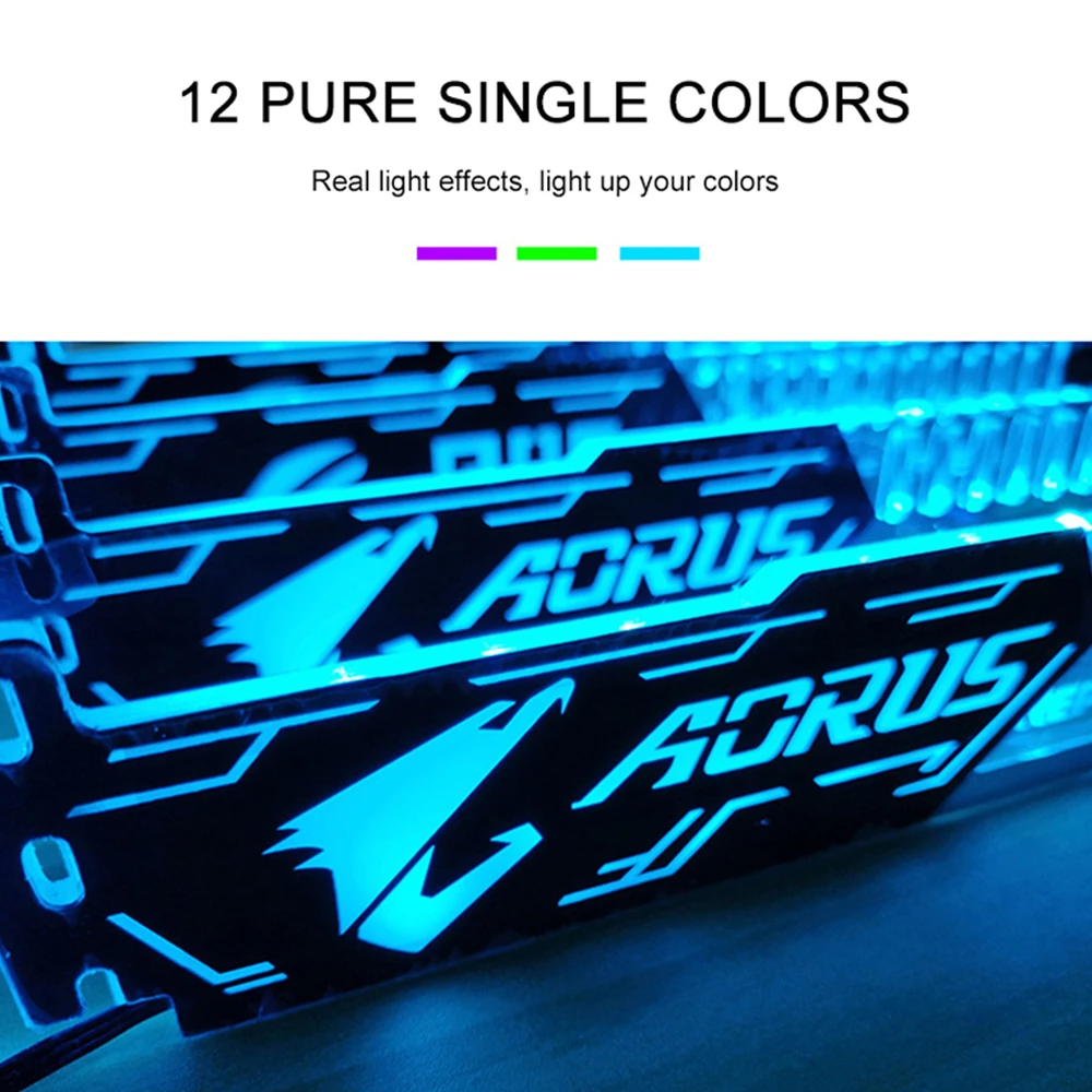 Computação Gráfica Suporte Card, Cool Color-Changing LED