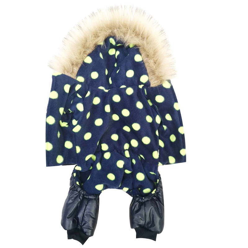 Pet Dog Clothes Winter Warm Coat Three-layer Thickening Pet Jumpsuit Puppy Jacket Dog Hooded Coat for Cat Clothes