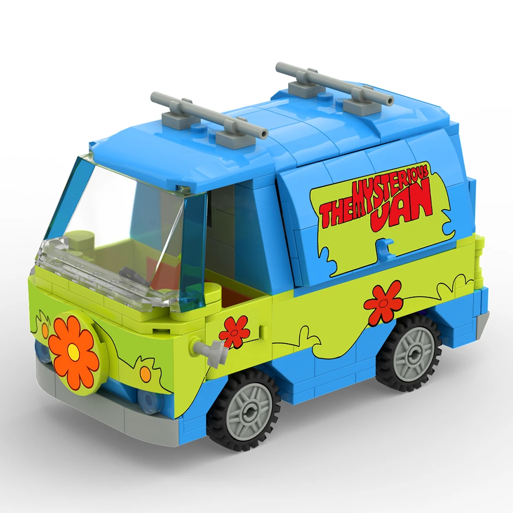 MOC Mystery Machine Building Block Car Kit