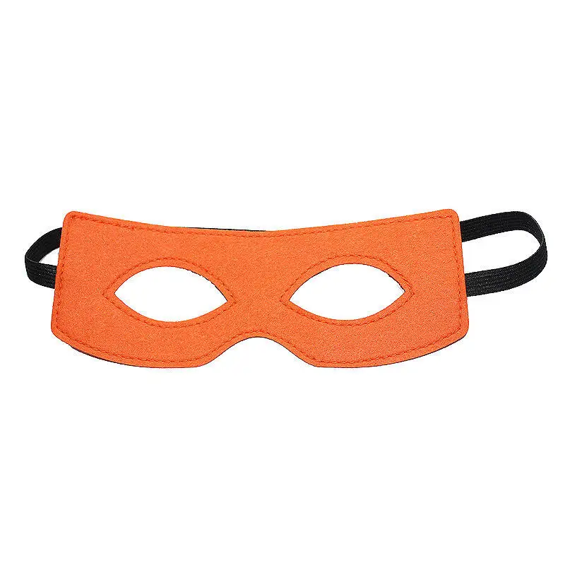 Multicolor Felt Masks Eye Masks Half Mask Adult Kids Cosplay Props Elastic Ribbon For Boys Girls Halloween Masquerade Party superhero mask