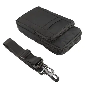 Cintura in vita Custodia per telefono da esterno Borsa a tracolla a tre strati Porta cellulare Custodia per trasporto Borsa per smartphone