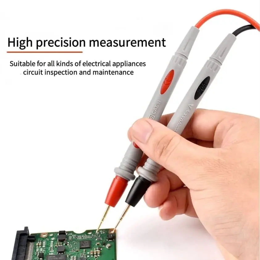 Multimeter Test Leads Universal Cable AC DC 1000V 20A Measuring Probes Pen for Multi-Meter Tester