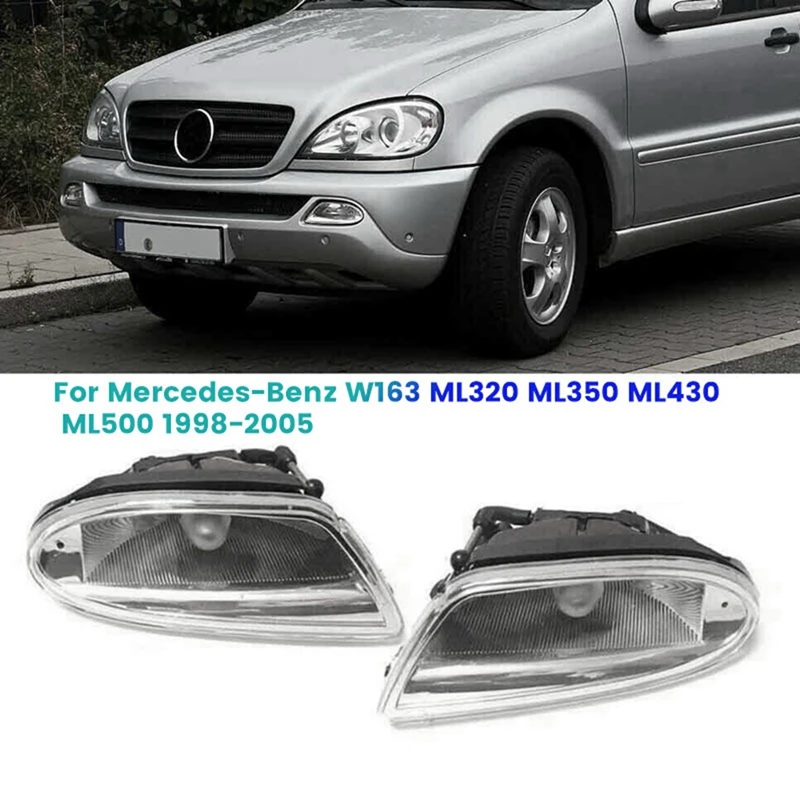 

1Pair Car Anti-Fog Light Driving Lamp for Mercedes-Benz W163 ML320 ML350 ML430 ML500 1998-2005 A1638200328 A1638200428