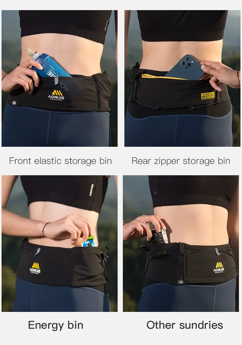 AONIJIE-W8122 Multifunctional Waist Pack, Zipper, Running, Lightweight, Travel Fanny, Suitable for Pocket Key Wallet 4