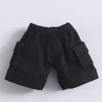 Vêtements décontractés de style outillage pour poupées BJD, mini jeans, shorts, accessoires de jouets pour enfants, OB11, 1/12 6