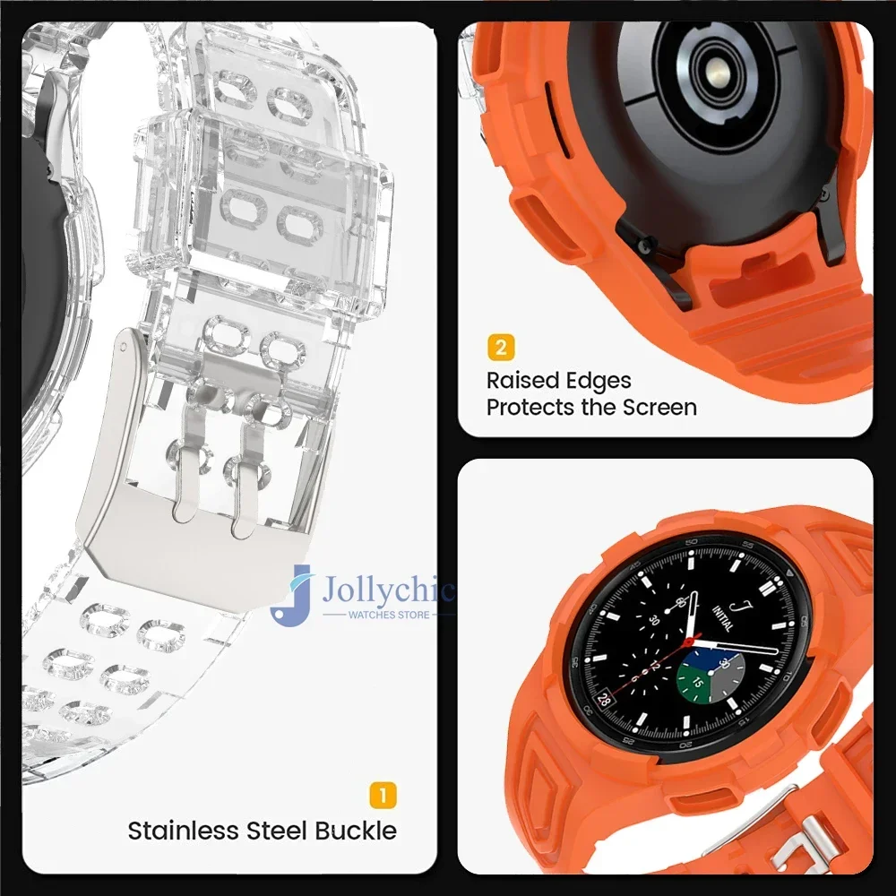 Transparent Silicone Sport Band and Case