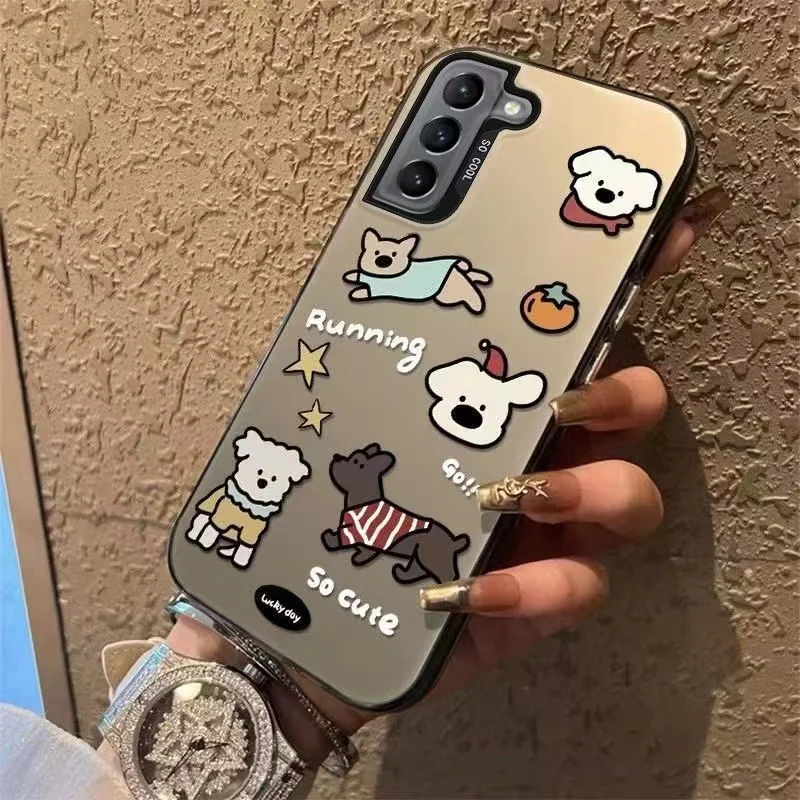 Korean Cute Cat Dog Design Phone Case