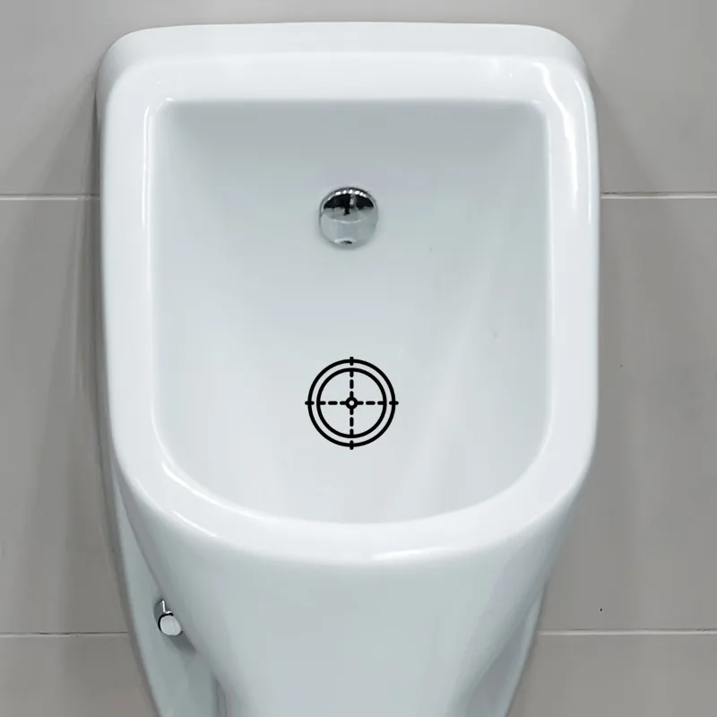Toilet Stickers 1PC Creative Hit the target Toilet Wall Decals Mural Art Poster PVC