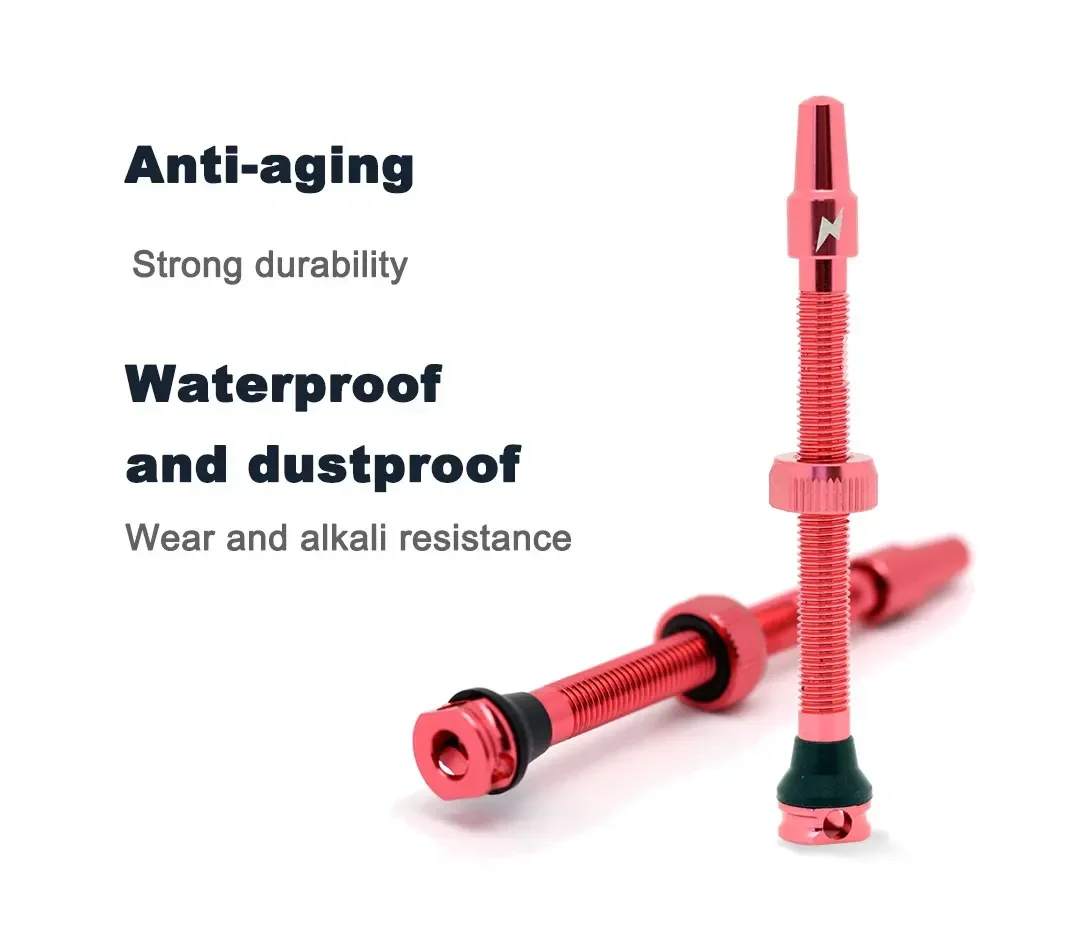 Description Picture 5 of item1Pair Ridenow Tubeless Valve 45/65/85mm Bicycle Presta Valve Aluminum Alloy Valve Tubeless Road Bike MTB Gravel Bike Accessories