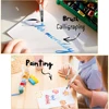 Watercolor Brush Pens Set - Super Easy to Use and Fill, Refillable Watercolor Paint Pens Brush Set of 16 Piece for Water Soluble 4