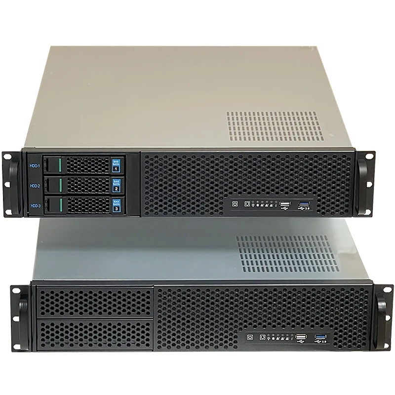 Zhenloong-chassis de Montagem em Rack para Atx Compatível com Servidor Slots de Expansão Pci de Meia Altura 525 Pol. Unidade Óptica 2u 550 mm - Imagem 6