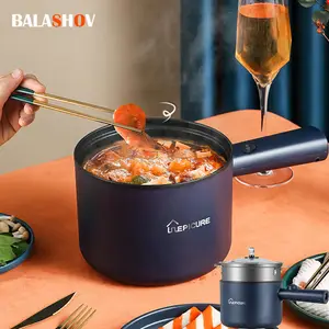 Mini Electric Electric Hot Pot, Portable Multi Functional Travel Cooker  Auto Power Off Rapid Heating Compact and Portable Anti Dry Burning for  Noodles Egg (Non Stick (with - Yahoo Shopping