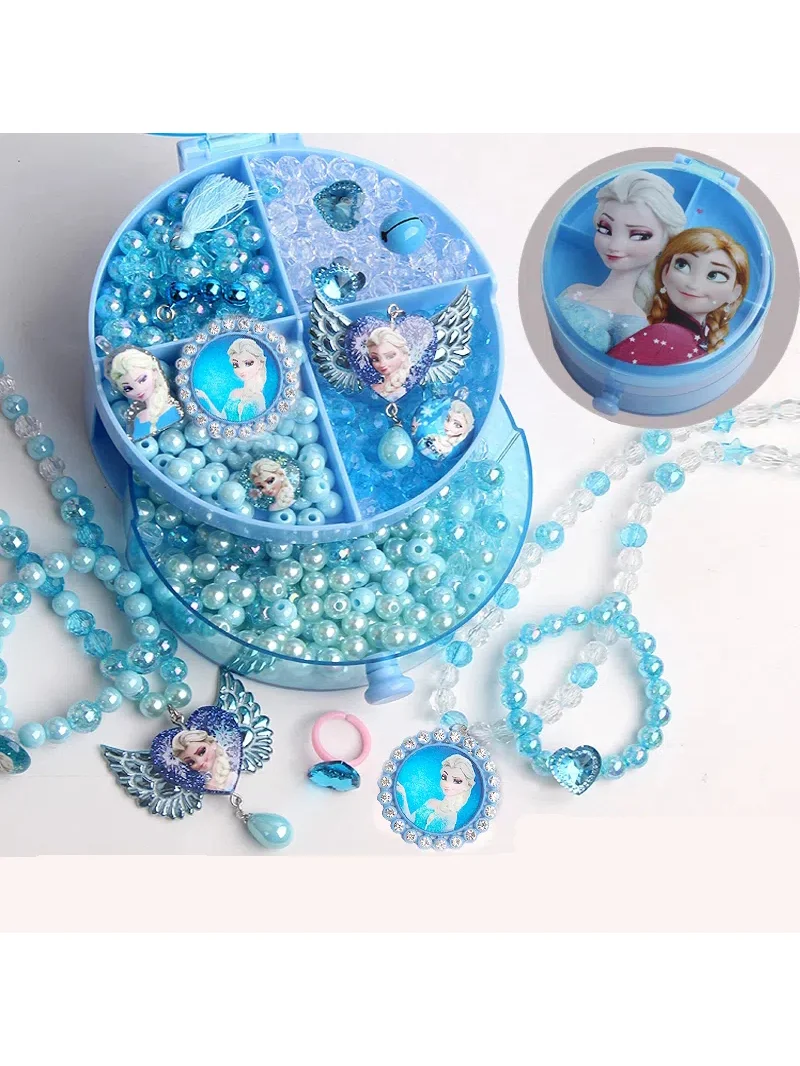 

Children's Toys Girls Beads Handmade Diy Material Kit Girls Necklace Bracelet Puzzle Wear Beads Jewelry Set Bracelet Making Kit