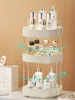 2/3 Layers Light Luxury Makeup Organizer 360° Rotating Desktop Cosmetic Storage Shelf Bathroom Organizer Skincare Rack 5