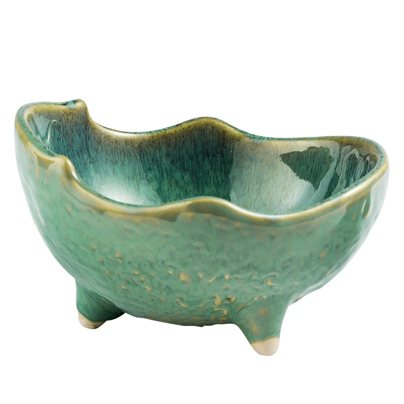 

High Foot Bowl Irregular Small Vegetable Bowl Dessert Bowl Fruit Salad Bowl Special Japanese Tableware