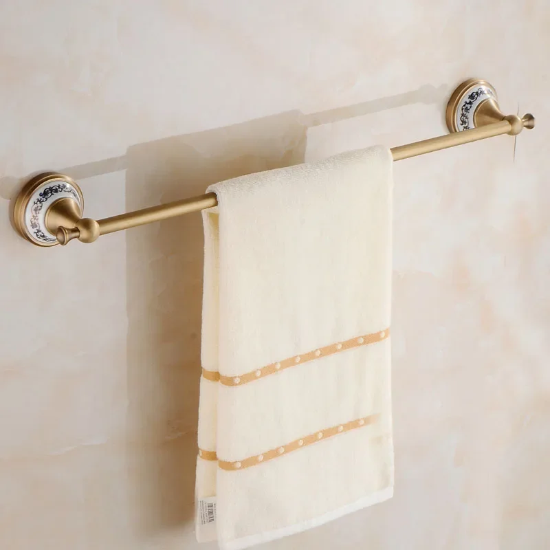 Antique Bronze Bathroom Hardware Set Adjustable Towel Rack Towel Holder Toilet Paper Holder Robe Hook EL2001A