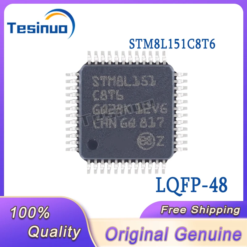 

5/PCS New Original STM8L151C8T6 LQFP-48 16MHz/64KB Flash Memory / 8-bit Microcontroller -MCU In Stock